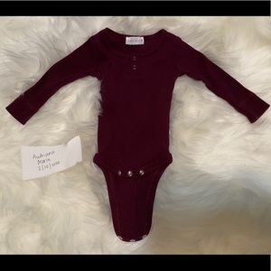 Jamie Kay Fig Cotton bodysuit NB